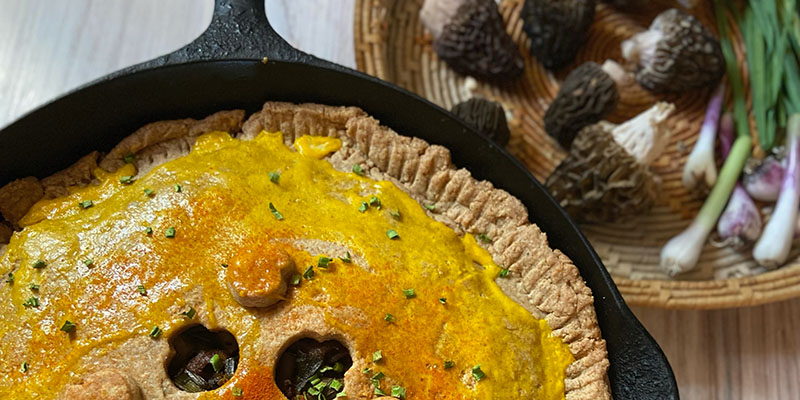 Home-cooked retreat meal